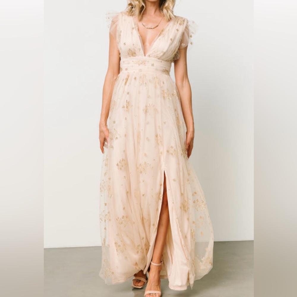 Baltic Born Natalia Floral Embellished Maxi Dress